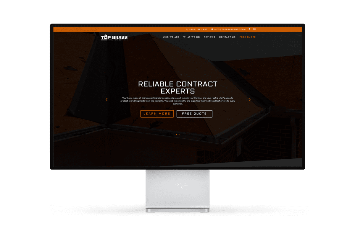 Top Brass Total Home Services Construction Contractor Website